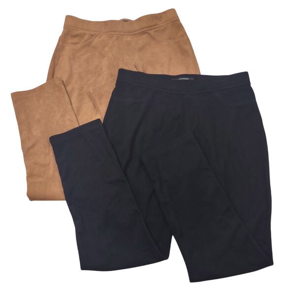 Bundle of 2 Pairs of L. Hansen Faux Suede Skinny Pants, Size Small - Picture 1 of 7